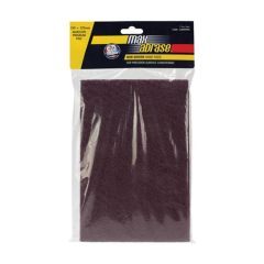 Carded Non Woven Hand Pad 150 x 225mm Maroon Card of 2