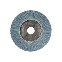 Carded Single Pack 115mm x ZK40 Flap Disc Silver Inox_Stainless G