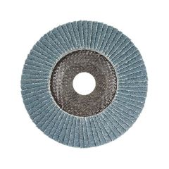 Carded Single Pack 125mm x ZK120 Flap Disc Silver Inox_Stainless 