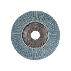 Carded Single Pack 125mm x ZK40 Flap Disc Silver Inox_Stainless G