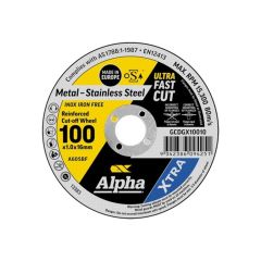 Carded _x10_ 100 x 1_0mm Cutting Disc _ Stainless Gold Series II