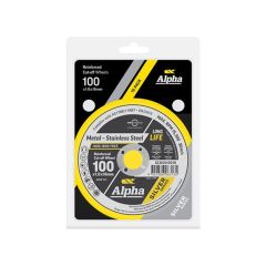 Carded _x10_ 100 x 1_0mm Cutting Disc _ Stainless Silver Series