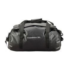 Caribee 50L Expedition Waterproof Kit Bag Roll Top_ Black