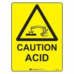 Caution Acid Sign
