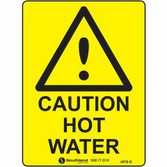 Caution Hot Water Signage _ Southland _ 4078