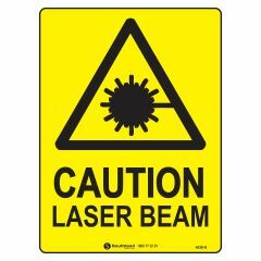 Caution Laser Beam Sign
