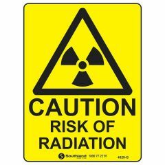 Caution Risk of Radiation Sign