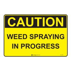 Caution Weed Spraying In Progress_ 600 x 400mm Poly