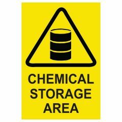 Chemical Storage Area Sign