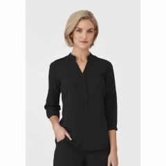 City Collection 2263 Ladies 3_4 Roll Up Sleeve_ Black