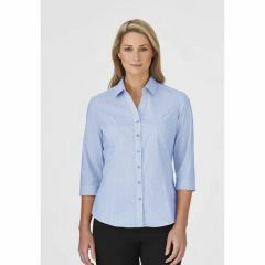 City Collection 2265 Ladies City Stretch PinFeather 3_4 Sleeve Sh