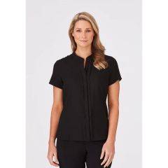 City Collection 2288 Ladies Envy Short Sleeve Top_ Black