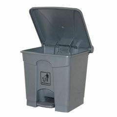 Cleanlink Rubbish Bin with Pedal Lid_ 68L Grey