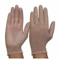 Clear Vinyl Disposable Gloves _ Powder Free_ Box of 100