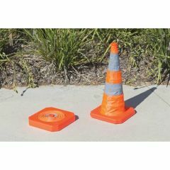 Collapsible Cone 720mm_ With Built In Light_ Rubber Base