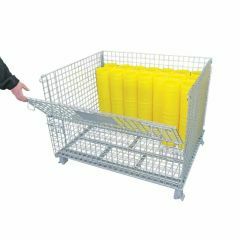 Collapsible Mesh Storage Cage_ 1200x1000x860mm _ Galvanised