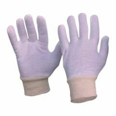 Cotton Interlock Gloves_ Knitted Wrist _ Ladies