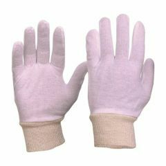 Cotton Interlock Gloves_ Knitted Wrist _ Mens