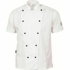 DNC 1101 200gsm Polycotton Traditional Chef Jacket_ Short Sleeve_