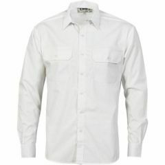 DNC 3212 110gsm Polycotton Shirt_ Long Sleeve_ White