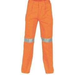 DNC 3314 311gsm Reflective Cotton Drill Work Trousers_ Orange