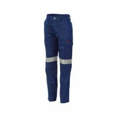 DNC 3357 265gsm Middleweight Reflective Ladies Cotton Drill Pants_ Navy