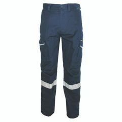DNC 3386 Ripstop Reflective Cotton Cargo Pants_ Navy