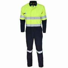 DNC 3481 Inherent FR PPE2 Two Tone D_N Coverall_ Yellow_Navy