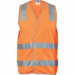 DNC 3503 Hoop _ Shoulder Reflective Safety Vest_ Orange