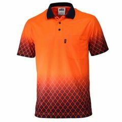 DNC 3551 Hi Vis Sublimated Metal Mesh Polo Shirt_ Short Sleeve_ O