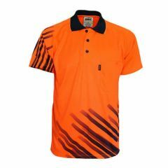 DNC 3565 Stripe Sublimated Polyester Polo Shirt_ Short Sleeve_ Or