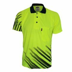 DNC 3565 Stripe Sublimated Polyester Polo Shirt_ Short Sleeve_ Ye