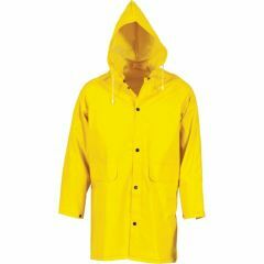 DNC 3702 PVC Rain Jacket_ 3_4 Length_ Yellow