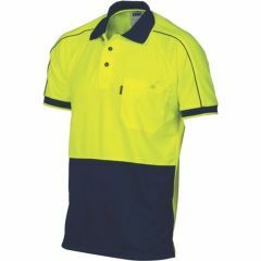 DNC 3753 175gsm Cool_Breathe Double Piping Polo Shirt_ Short Slee