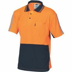 DNC 3755 Cool_Breathe Stripe Polyester Polo Shirt_ Short Sleeve_ 