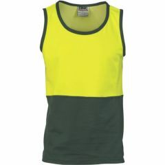 DNC 3841 Cotton Backed Polyester Singlet_ Yellow_Bottle
