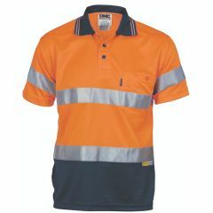DNC 3911 Hoop Reflective Polyester Polo Shirt_ Short Sleeve_ Oran