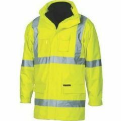 DNC 3999 200D X Reflective 6 in 1 Polyester Jacket_ Yellow