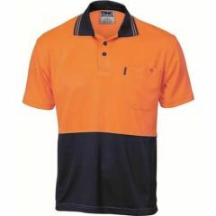 DNC Polyester Polo Shirt_ Short Sleeve_ Org_Navy