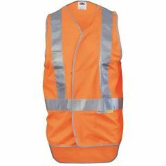 DNC X_Style Reflective Polyester Safety Vest_ Tail Flap_ Orange