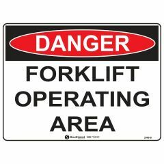 Danger Forklift Operating Area Sign