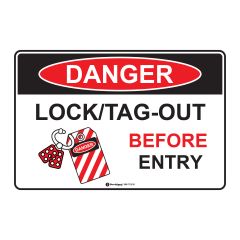 Danger Lock_Tag Out Before Entry Sign