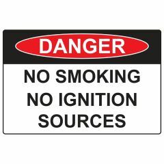 Danger No Smoking No Ignition Sources Sign