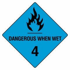 Dangerous When Wet 4 Sign