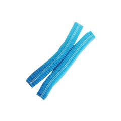 Disposable 24_ Crimped Hair Nets_ Carton of 1000_ BLUE