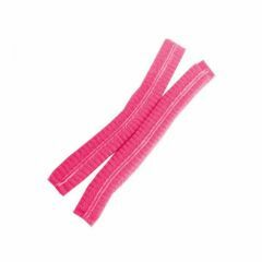 Disposable 24_ Crimped Hair Nets_ Carton of 1000_ PINK