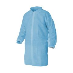 Disposable Lab Coat without Pockets_ Blue_ Carton of 100