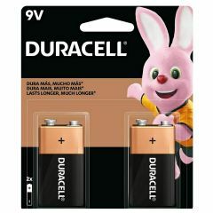 Duracell Coppertop 9V Batteries Carded Pack of 2