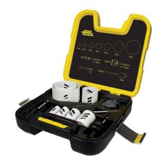 Electricians 11 Piece_ White Pointer Holesaw Kit with 70 _ 92mm