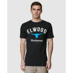 Elwood Elwd Logo Tee_ Black